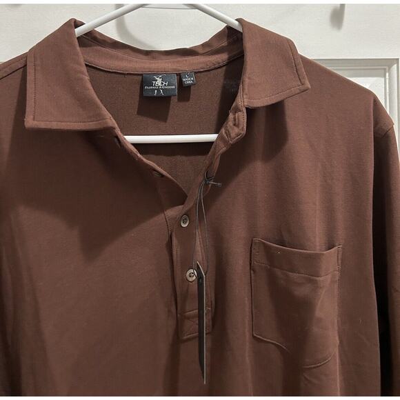 FG Tech‎ Large Men's Shirt Polo Golf Swan Made In USA Fairway & Greene - Picture 2 of 5